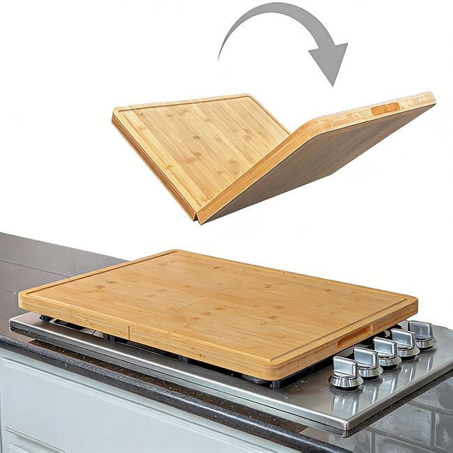 Bamboo Foldable Stovetop Cover Cutting Board manufacturers